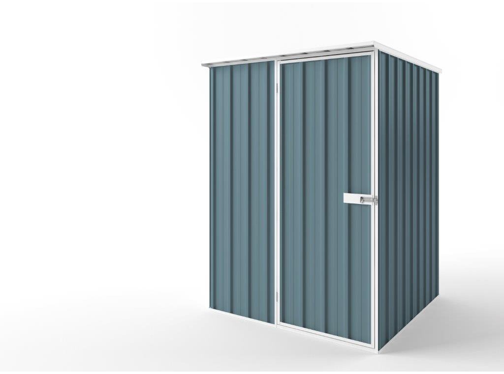 Flat Roof Garden Shed 1.50m (w) x 1.50m (d)x 2.12m (h)  Blue Horizon Colour