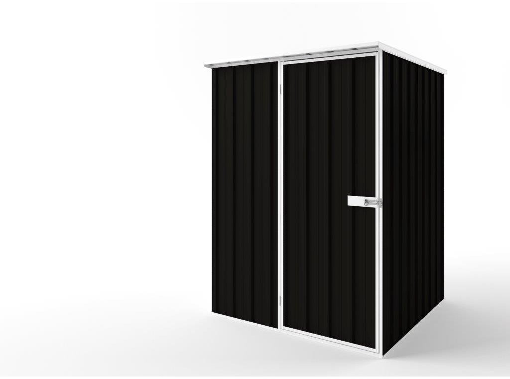 Flat Roof Garden Shed 1.50m (w) x 1.50m (d)x 2.12m (h)  Ebony Colour