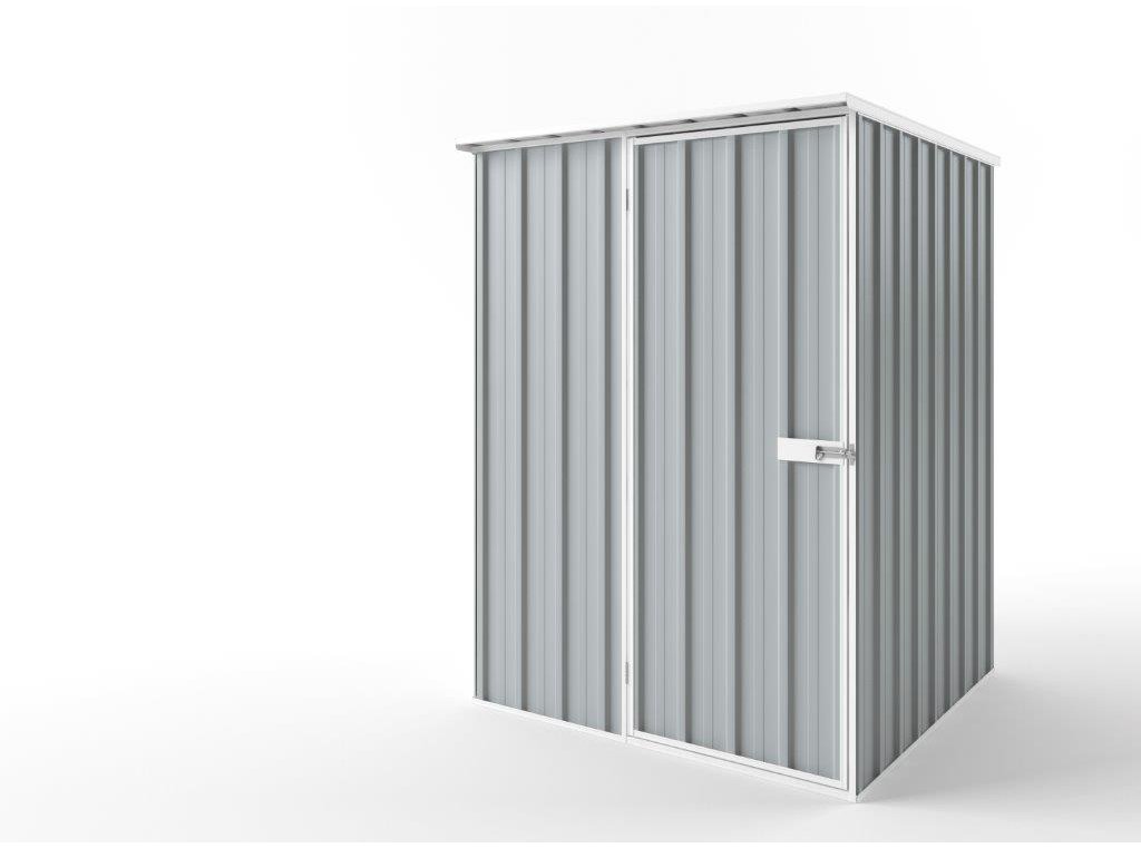 Flat Roof Garden Shed 1.50m (w) x 1.50m (d) Tall - 2.12m Gull Grey Colour