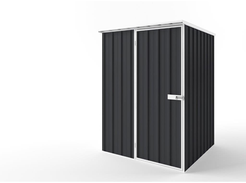 Flat Roof Garden Shed 1.50m (w) x 1.50m (d) Tall - 2.12m Iron Grey Colour