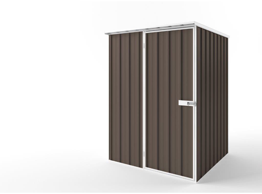 Flat Roof Garden Shed 1.50m (w) x 1.50m (d)x 2.12m (h)  Jasmin Brown Colour