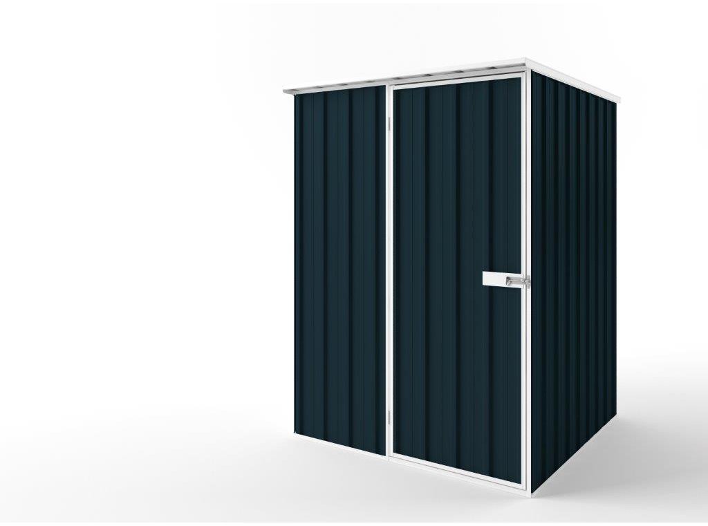 Flat Roof Garden Shed 1.50m (w) x 1.50m (d) Tall - 2.12m Mountain Blue Colour
