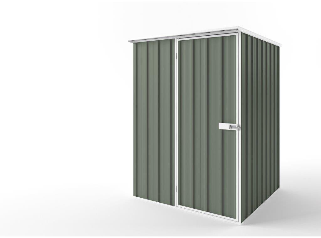Flat Roof Garden Shed 1.50m (w) x 1.50m (d) Tall - 2.12m Mist Green Colour
