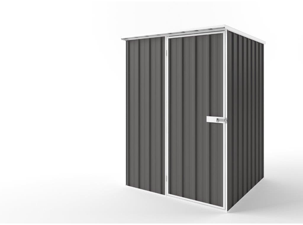 Flat Roof Garden Shed 1.50m (w) x 1.50m (d)x 2.12m (h)  Slate Grey Colour
