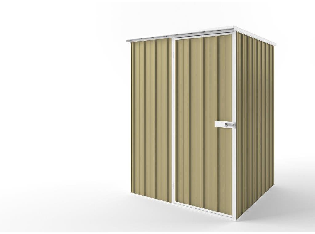 Flat Roof Garden Shed 1.50m (w) x 1.50m (d) Tall - 2.12m Sandlewood Colour