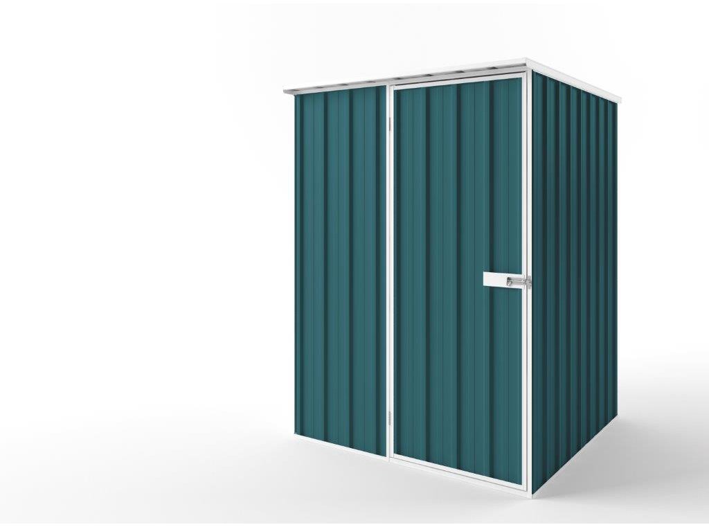 Flat Roof Garden Shed 1.50m (w) x 1.50m (d) Tall - 2.12m Torres Blue Colour