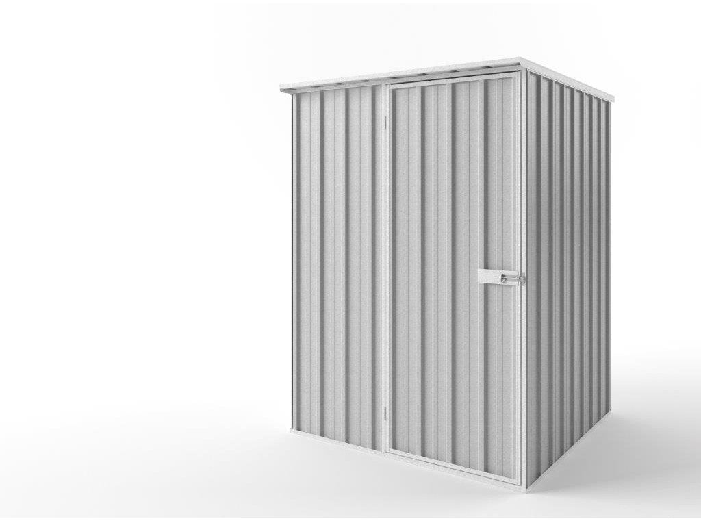 Flat Roof Garden Shed 1.50m (w) x 1.50m (d)x 2.12m (h)  Zinc Colour