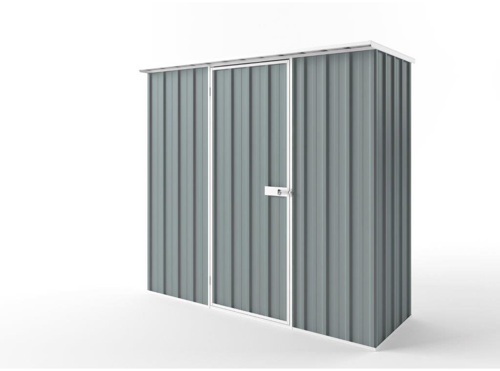 Flat Roof Garden Shed 2.25m (w) x 0.78m (d) Tall - 2.12m Armour Grey Colour