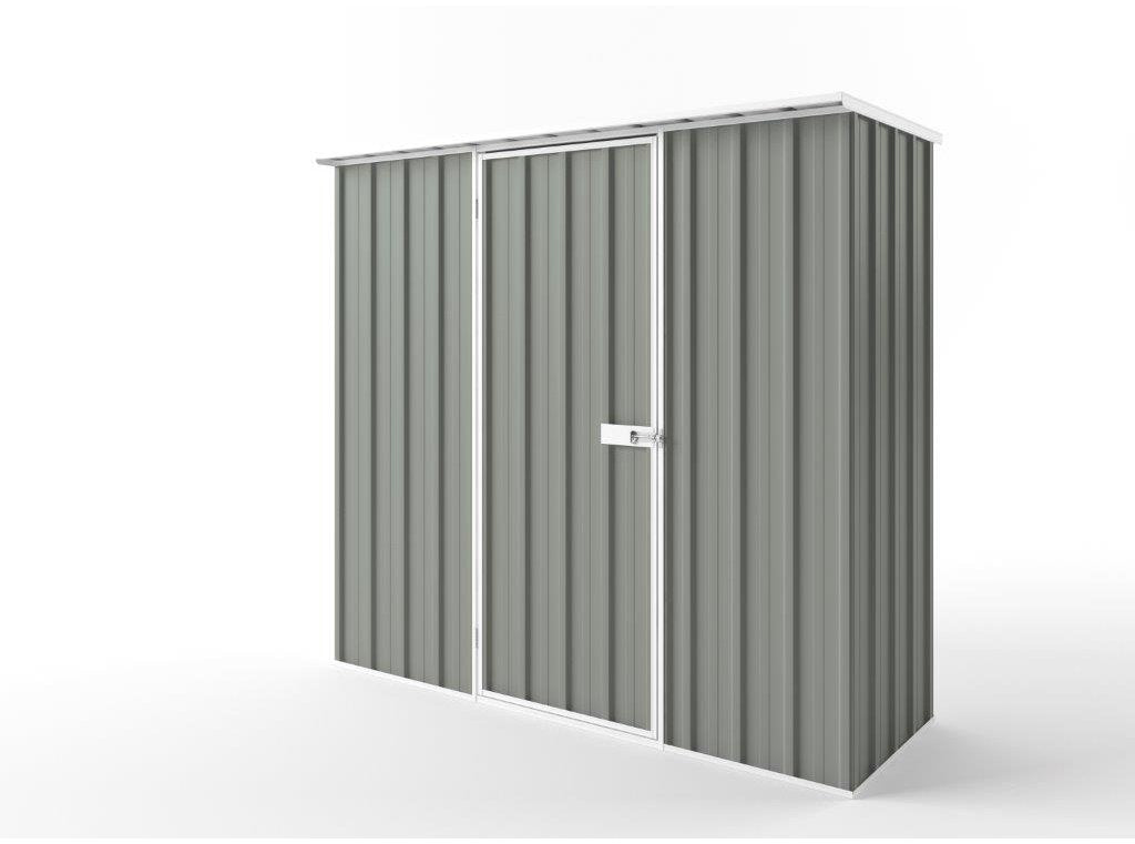 Flat Roof Garden Shed 2.25m (w) x 0.78m (d)x 2.12m (h)  Bush Smoke Colour