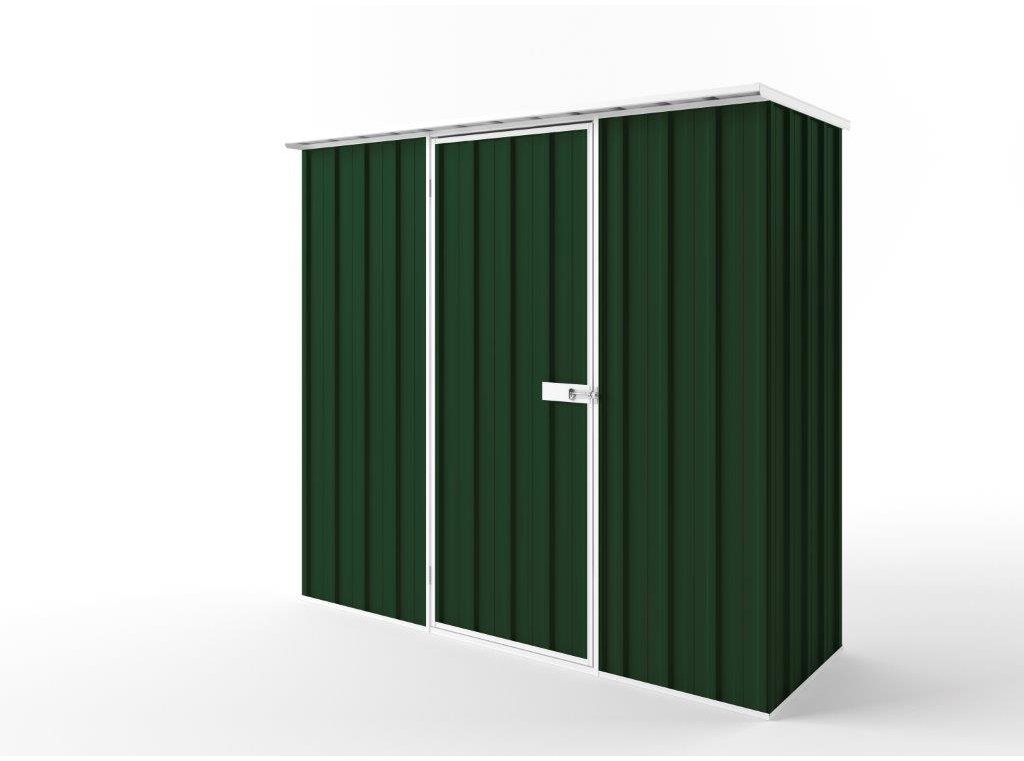 Flat Roof Garden Shed 2.25m (w) x 0.78m (d) Tall - 2.12m Caulfield Green Colour