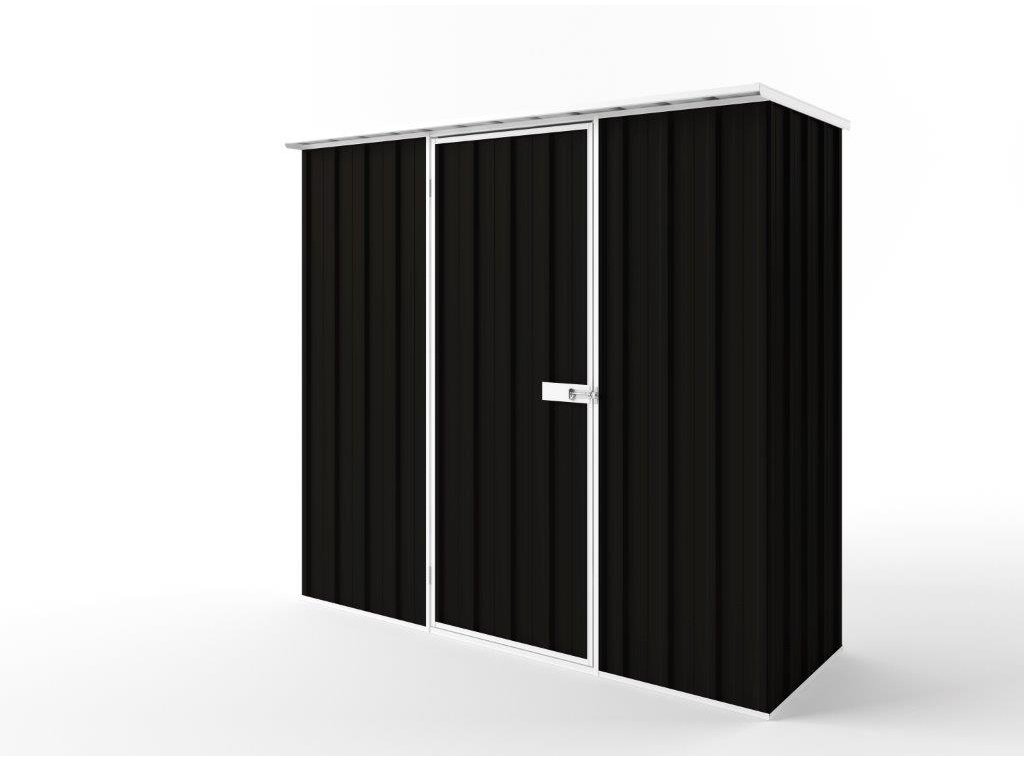 Flat Roof Garden Shed 2.25m (w) x 0.78m (d)x 2.12m (h)  Ebony Colour