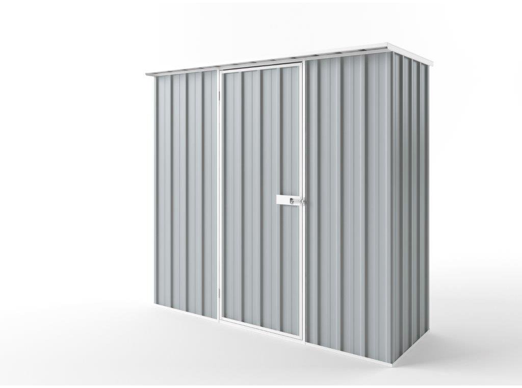 Flat Roof Garden Shed 2.25m (w) x 0.78m (d)x 2.12m (h)  Gull Grey Colour