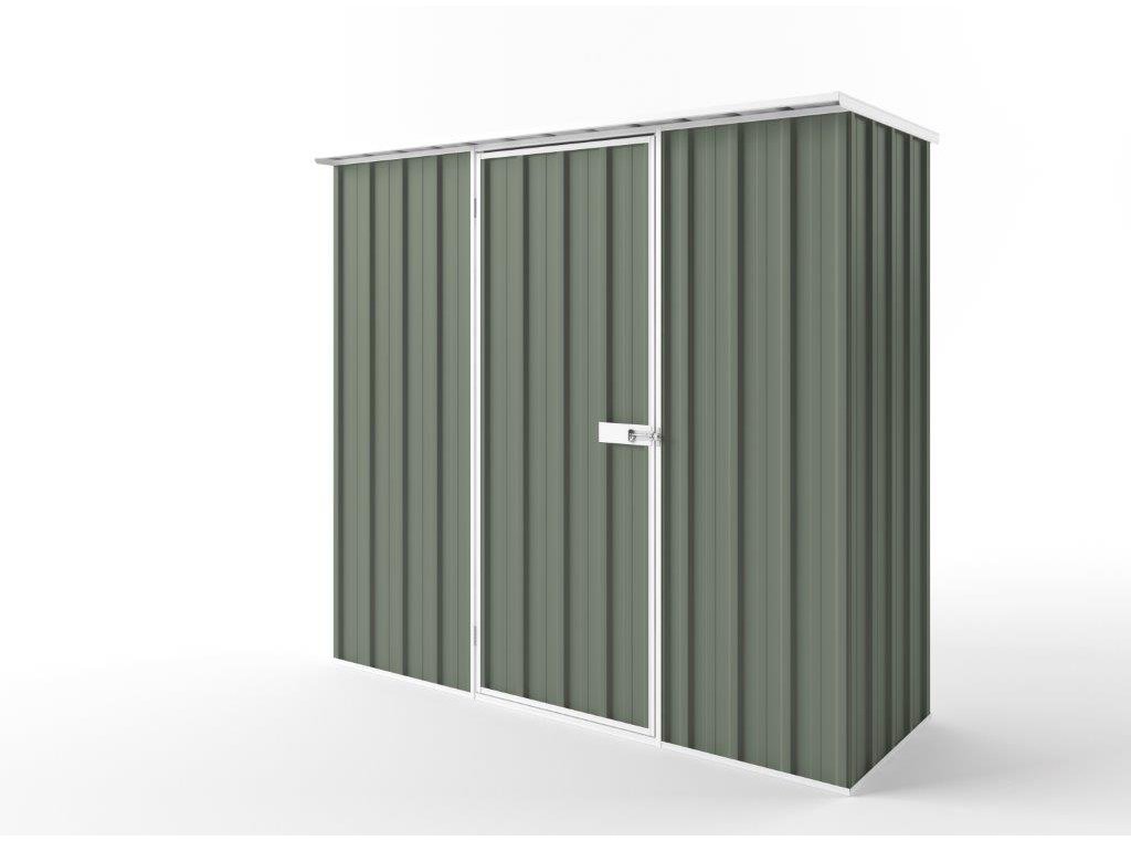 Flat Roof Garden Shed 2.25m (w) x 0.78m (d)x 2.12m (h)  Mist Green Colour