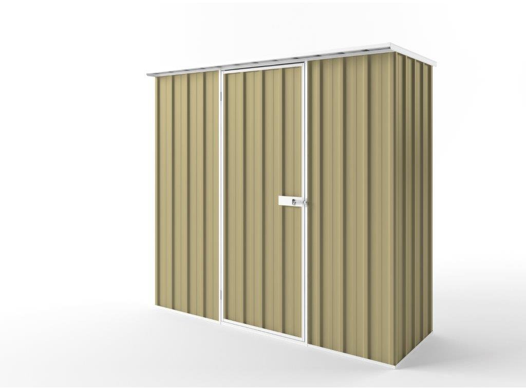 Flat Roof Garden Shed 2.25m (w) x 0.78m (d)x 2.12m (h)  Sandlewood Colour
