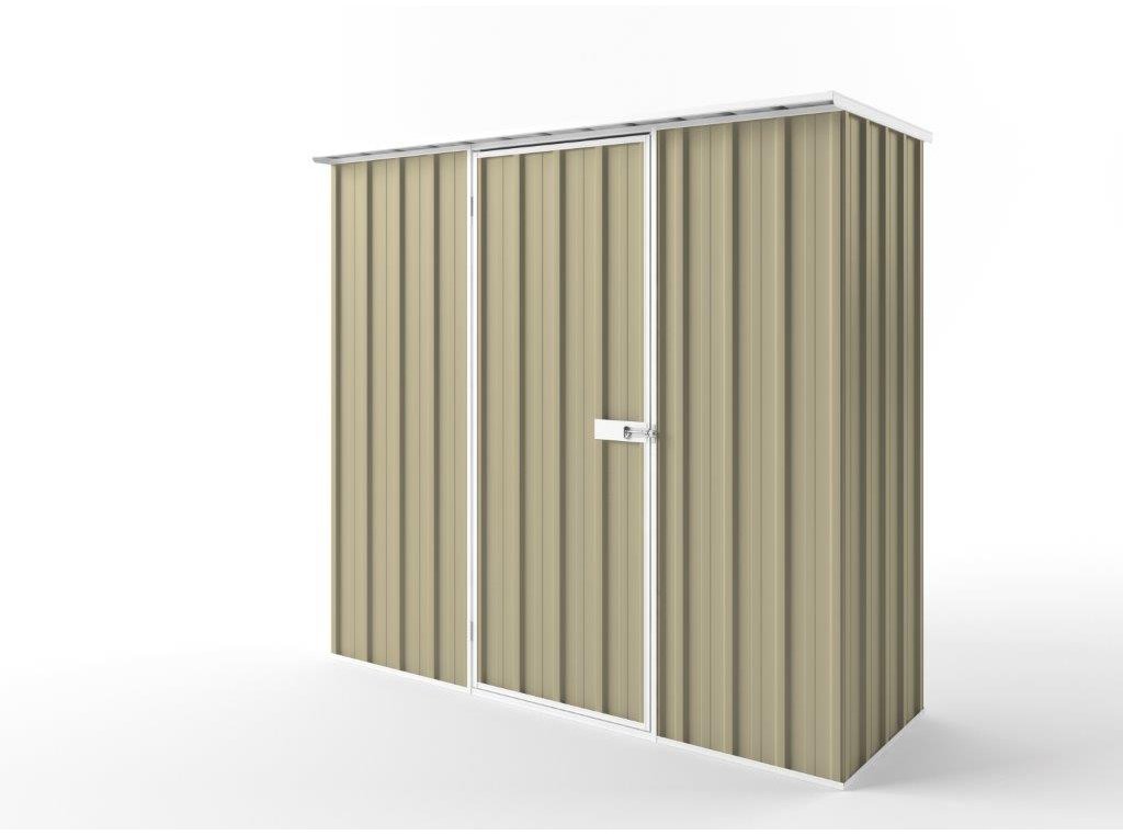 Flat Roof Garden Shed 2.25m (w) x 0.78m (d) Tall - 2.12m Wheat Colour
