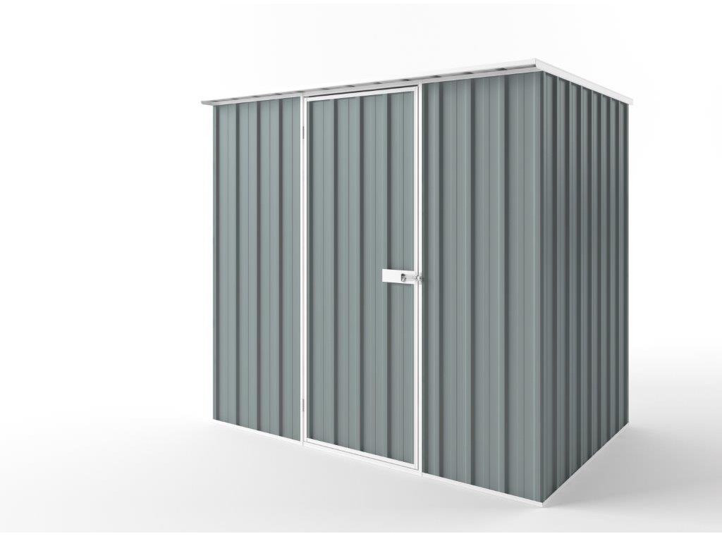 Flat Roof Garden Shed 2.25m (w) x 1.50m (d) Tall - 2.12m Armour Grey Colour