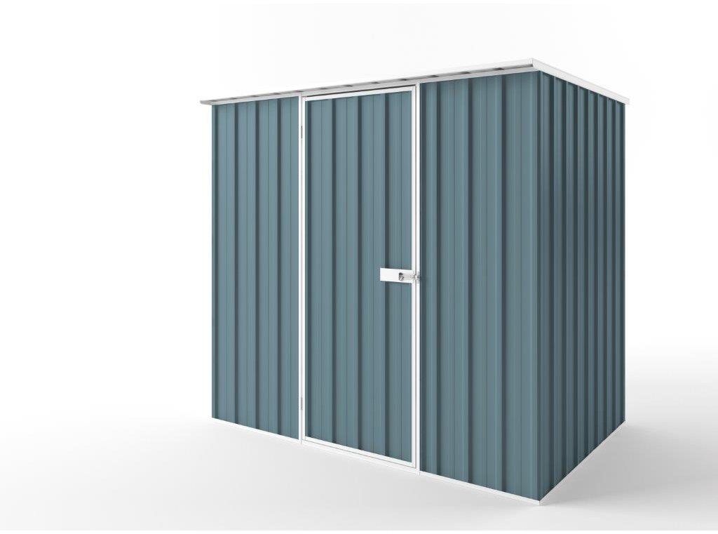 Flat Roof Garden Shed 2.25m (w) x 1.50m (d)x 2.12m (h)  Blue Horizon Colour