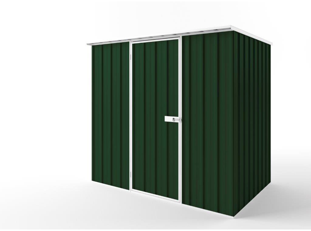 Flat Roof Garden Shed 2.25m (w) x 1.50m (d)x 2.12m (h)  Caulfield Green Colour