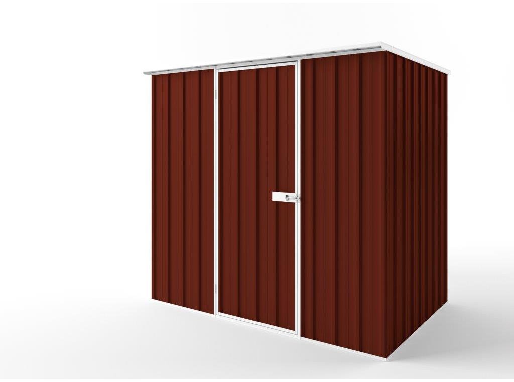 Flat Roof Garden Shed 2.25m (w) x 1.50m (d)x 2.12m (h)  Heritage Red Colour