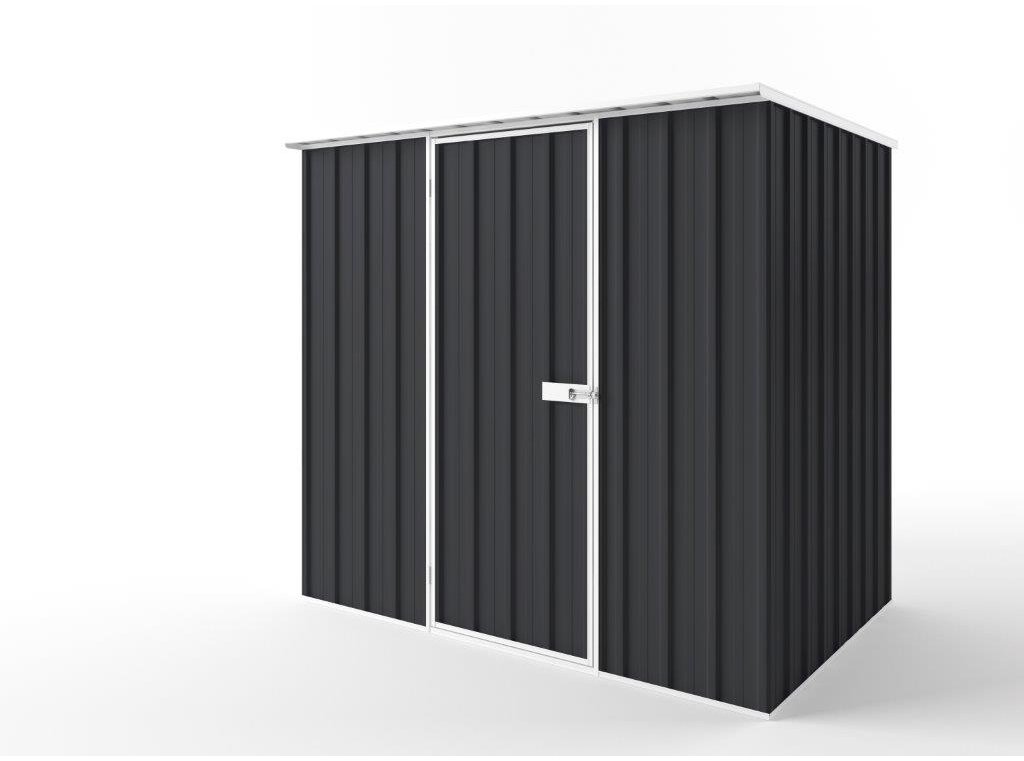 Flat Roof Garden Shed 2.25m (w) x 1.50m (d)x 2.12m (h)  Iron Grey Colour