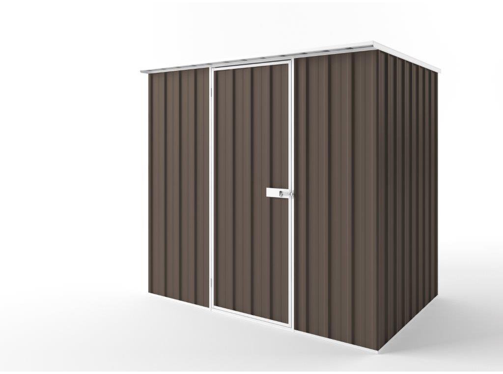 Flat Roof Garden Shed 2.25m (w) x 1.50m (d)x 2.12m (h)  Jasmin Brown Colour