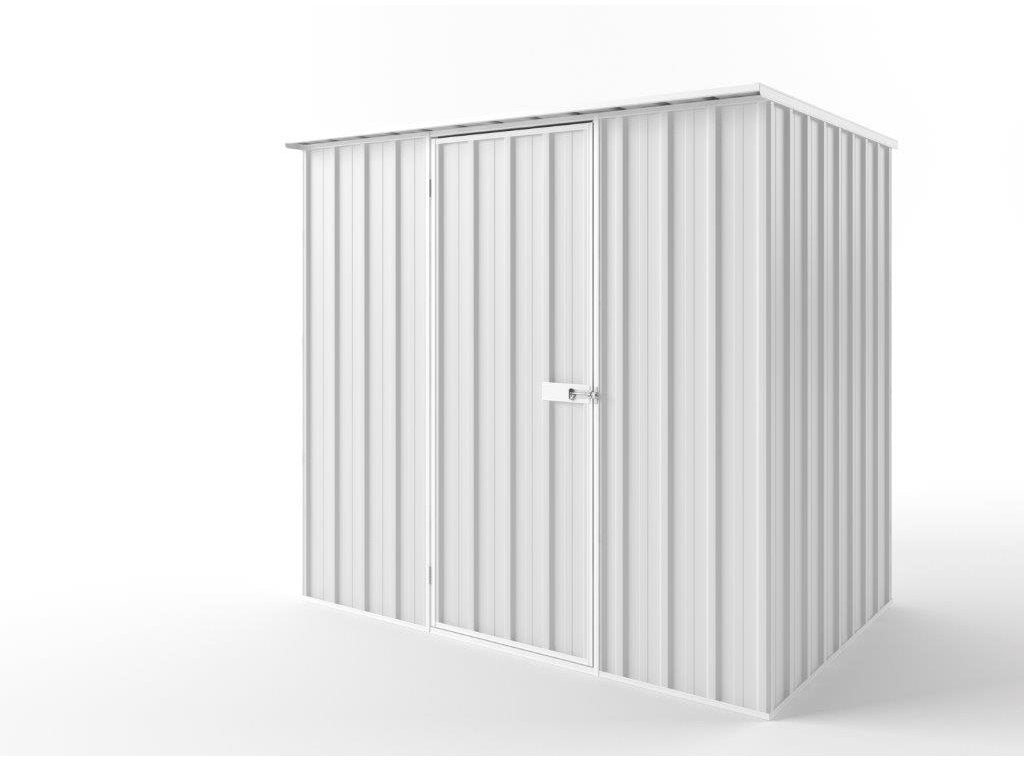Flat Roof Garden Shed 2.25m (w) x 1.50m (d)x 2.12m (h)  Off White Colour