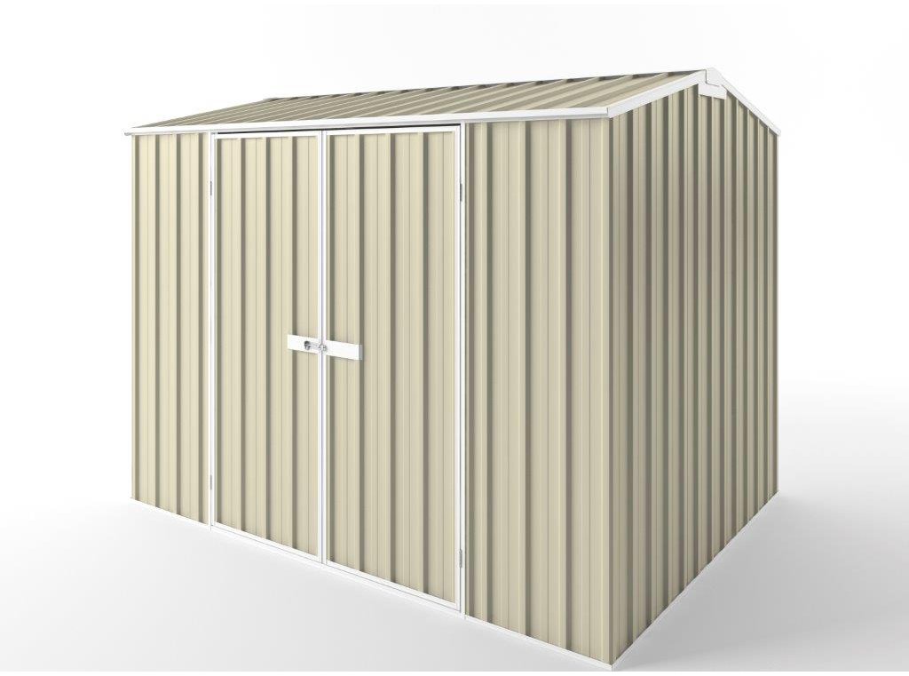 Gable Roof Garden Shed 3.00m (w) x 2.25m (d)x 2.35m (h)  Smooth Cream Colour