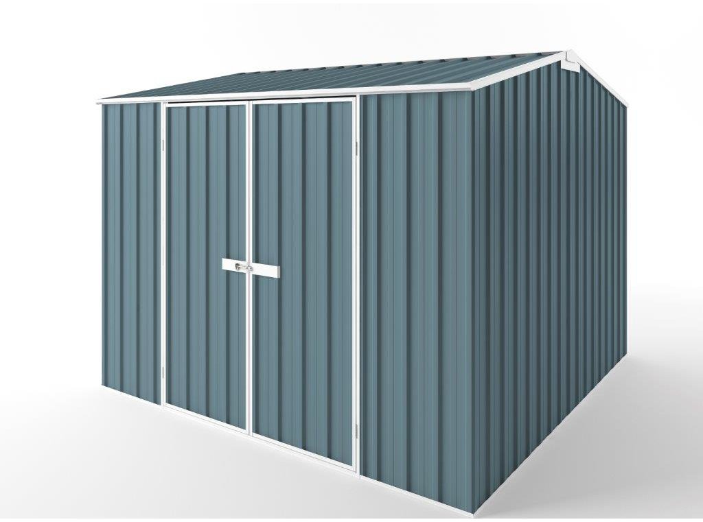 Gable Roof Garden Shed 3.00m (w) x 3.00m (d) Tall - 2.40m Blue Horizon Colour
