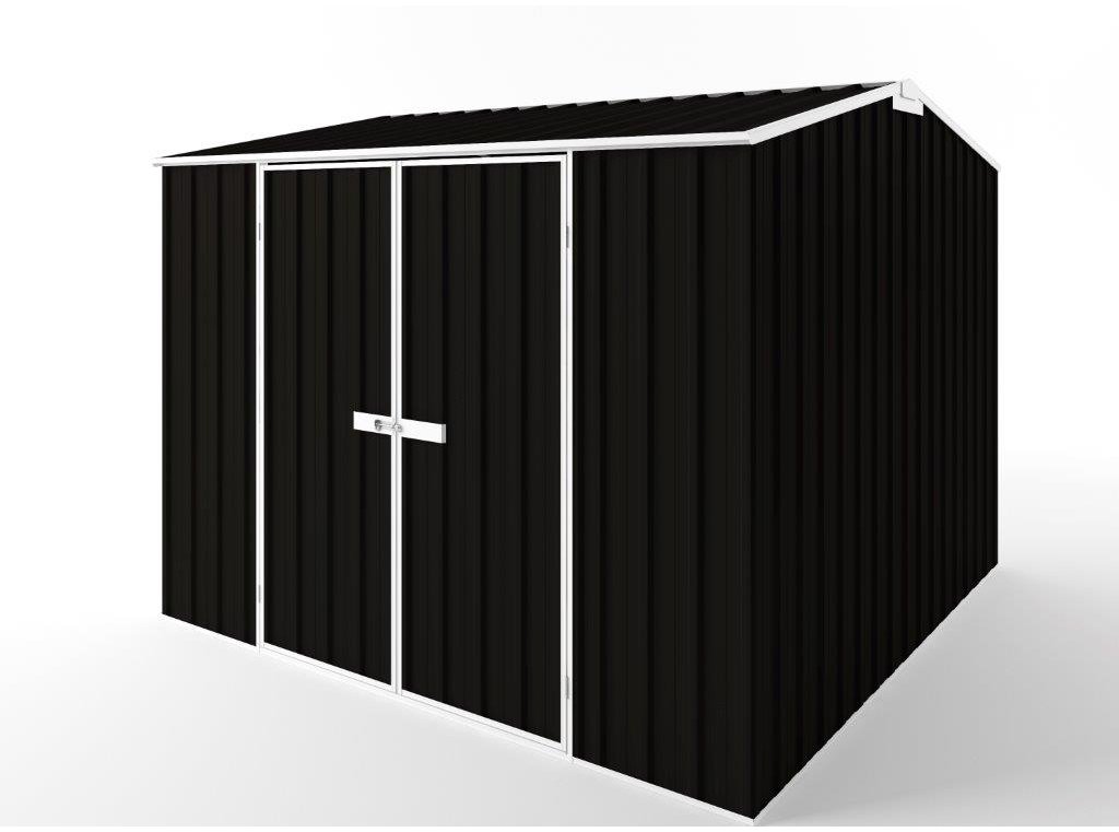 Gable Roof Garden Shed 3.00m (w) x 3.00m (d) Tall - 2.40m Ebony Colour
