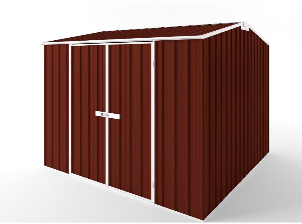 Gable Roof Garden Shed 3.00m (w) x 3.00m (d) Tall - 2.40m Heritage Red Colour