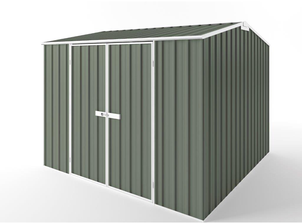 Gable Roof Garden Shed 3.00m (w) x 3.00m (d) Tall - 2.40m Mist Green Colour