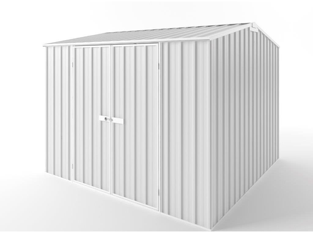 Gable Roof Garden Shed 3.00m (w) x 3.00m (d)x 2.40m (h)  Off White Colour