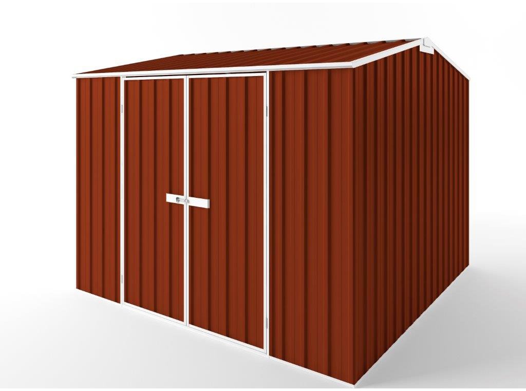 Gable Roof Garden Shed 3.00m (w) x 3.00m (d) Tall - 2.40m Tuscan Red Colour