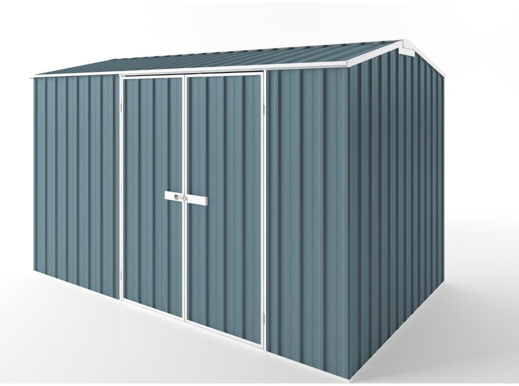 Gable Roof Garden Shed 3.75m (w) x 2.25m (d) Tall - 2.35m Blue Horizon Colour