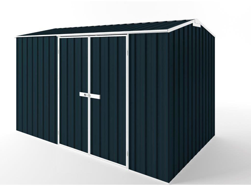 Gable Roof Garden Shed 3.75m (w) x 2.25m (d) Tall - 2.35m Mountain Blue Colour