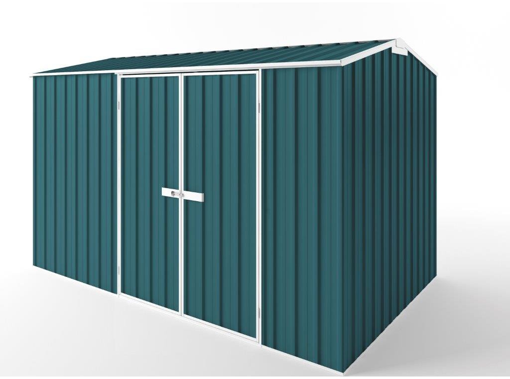 Gable Roof Garden Shed 3.75m (w) x 2.25m (d) Tall - 2.35m Torres Blue Colour