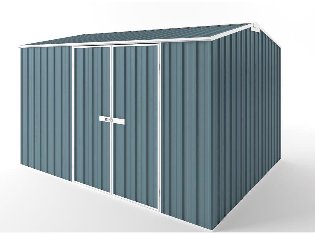 Gable Roof Garden Shed 3.75m (w) x 3.00m (d) Tall - 2.40m Blue Horizon Colour