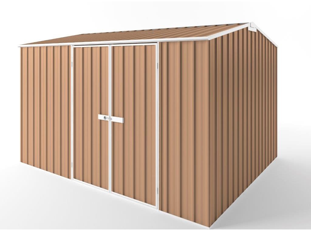 Gable Roof Garden Shed 3.75m (w) x 3.00m (d) Tall - 2.40m Pale Terracotta Colour