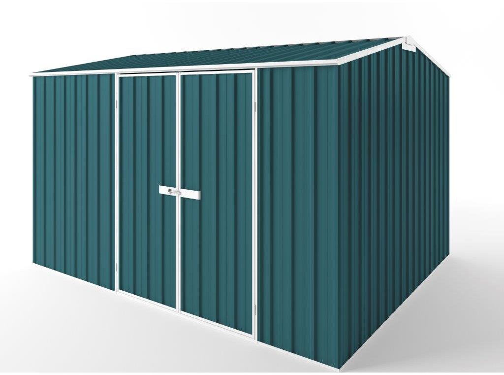 Gable Roof Garden Shed 3.75m (w) x 3.00m (d) Tall - 2.40m Torres Blue Colour
