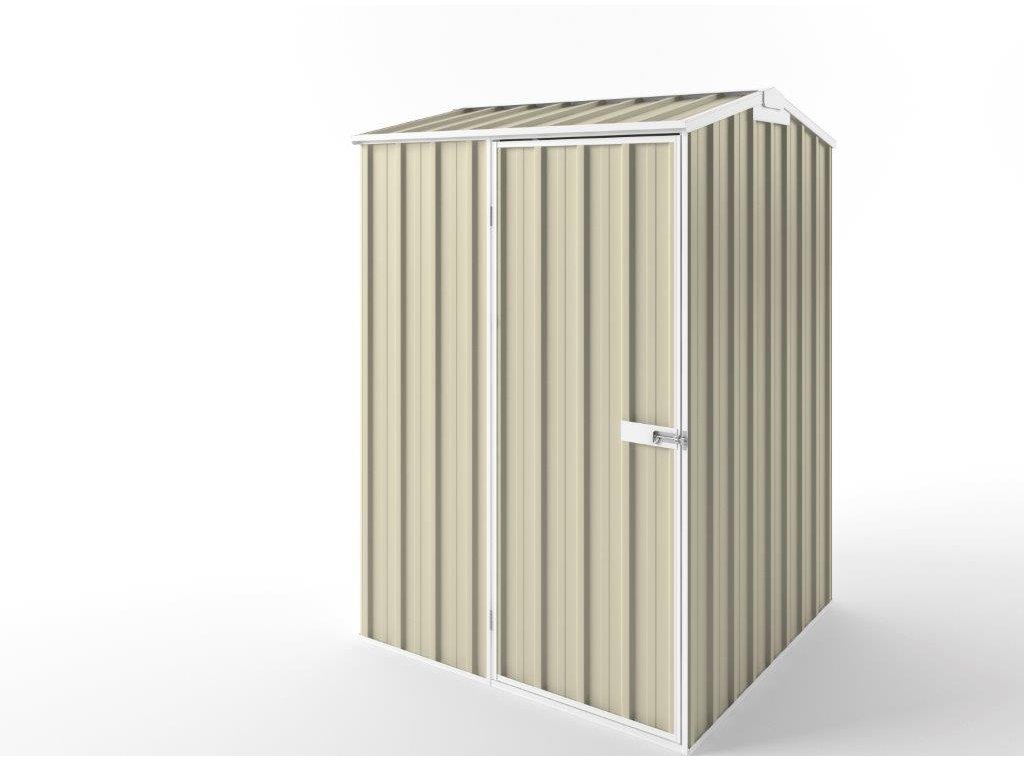 Gable Roof Garden Shed 1.50m (w) x 1.50m (d)x 2.27m (h)  Smooth Cream Colour