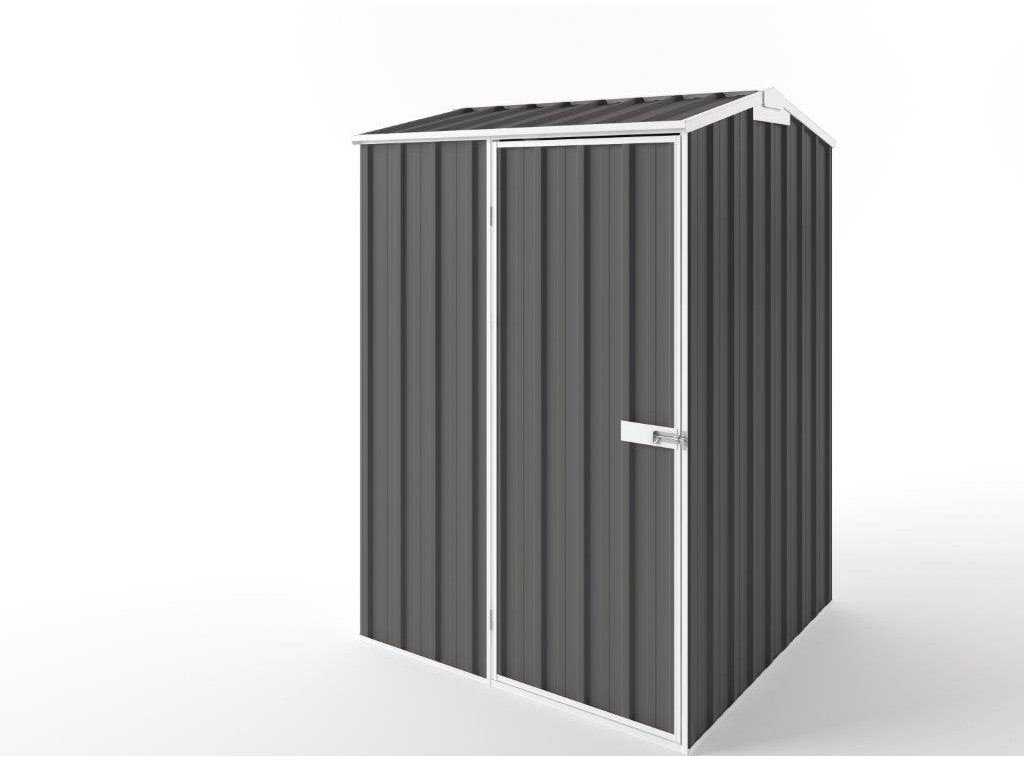 Gable Roof Garden Shed 1.50m (w) x 1.50m (d) Tall - 2.27m Slate Grey Colour
