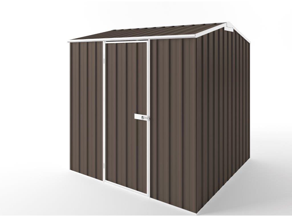 Gable Roof Garden Shed 2.25m (w) x 2.25m (d) Tall - 2.35m Jasmin Brown Colour