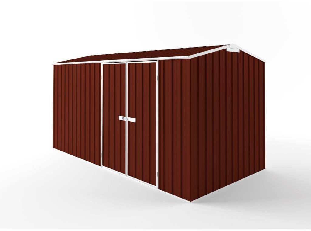 Truss Roof Garden Shed 4.50m (w) x 2.25m (d) Tall - 2.35m Heritage Red Colour