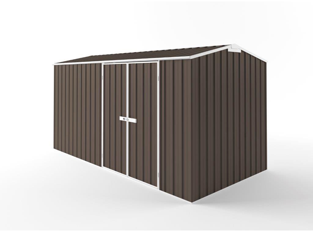 Truss Roof Garden Shed 4.50m (w) x 2.25m (d) Tall - 2.35m Jasmin Brown Colour