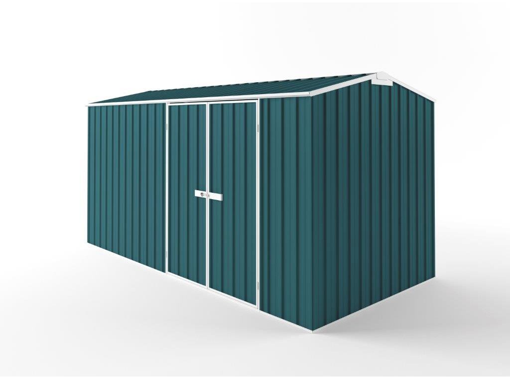 Truss Roof Garden Shed 4.50m (w) x 2.25m (d) Tall - 2.35m Torres Blue Colour