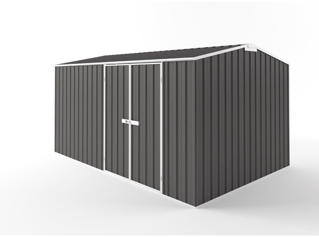 Truss Roof Garden Shed 4.50m (w) x 3.00m (d) Tall - 2.40m Slate Grey Colour