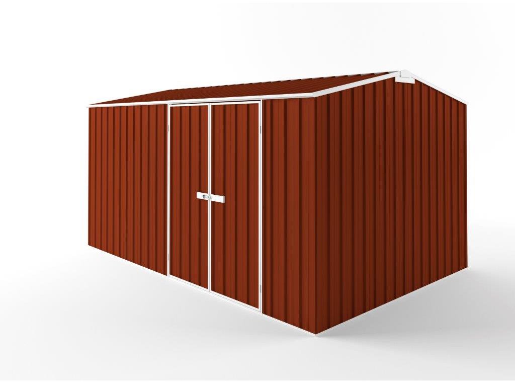Truss Roof Garden Shed 4.50m (w) x 3.00m (d) Tall - 2.40m Tuscan Red Colour