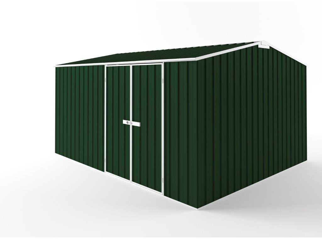 Truss Roof Garden Shed 4.50m (w) x 3.75m (d) Tall - 2.48m Caulfield Green Colour