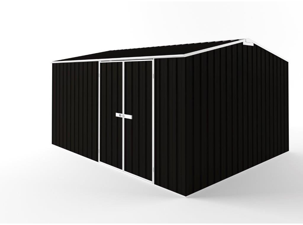Truss Roof Garden Shed 4.50m (w) x 3.75m (d) Tall - 2.48m Ebony Colour
