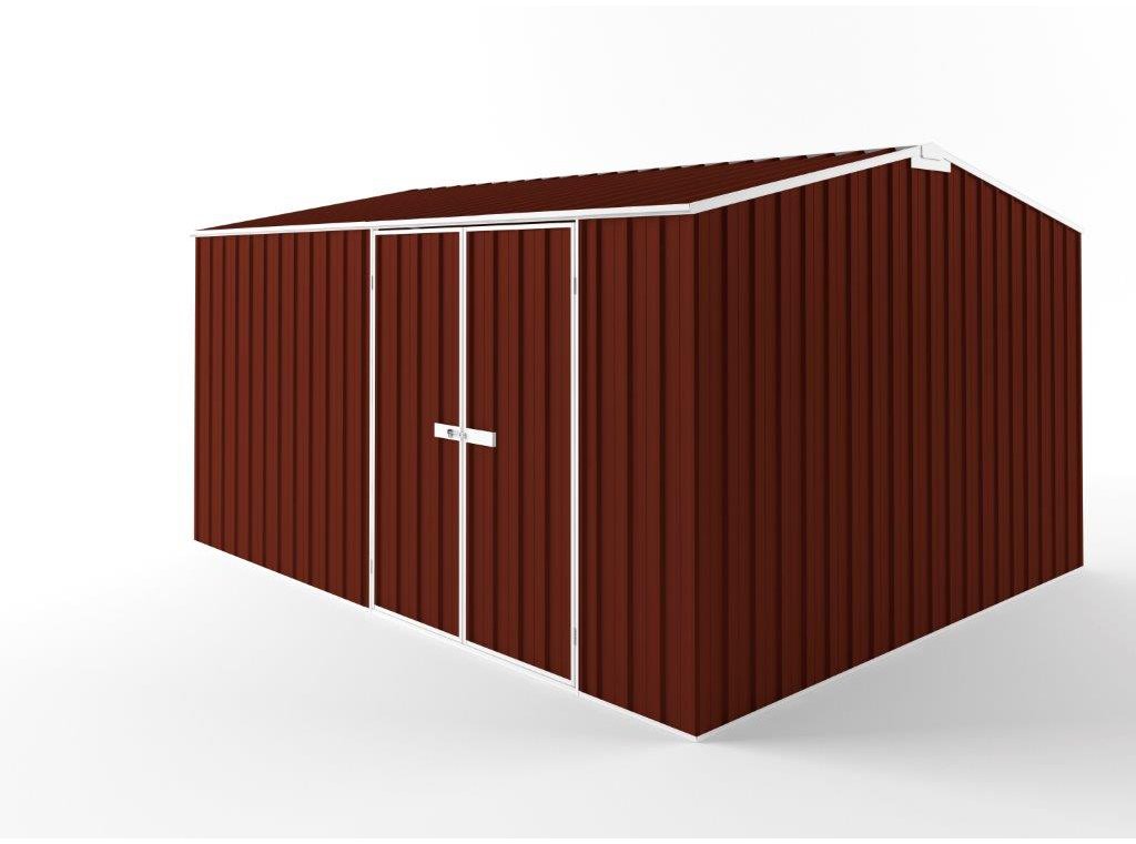 Truss Roof Garden Shed 4.50m (w) x 3.75m (d)x 2.48m (h)  Heritage Red Colour